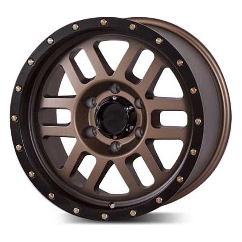 Литой колесный диск Lizardo XH334 Matt bronze/lip matt black 9,0x17 6x139,7 ET-12 D106,1