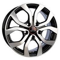 Литой колесный диск Вектор 164 алмаз черный 6,5x16 5x114,3 ET50 D66,1
